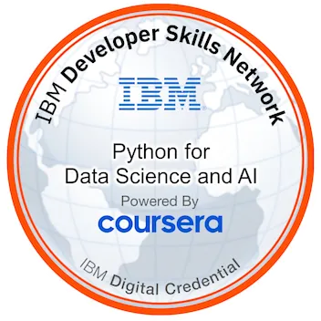 Python for Data Science, AI & Development badge