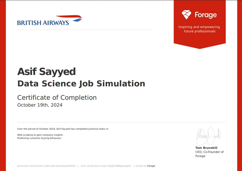 British Airways - Data Science Job Simulation
