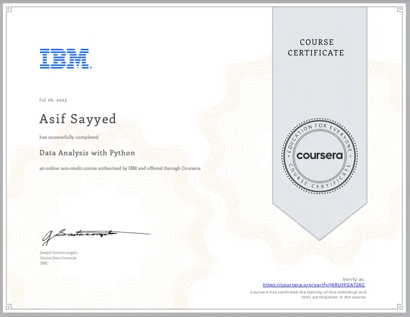 Data Analysis with Python