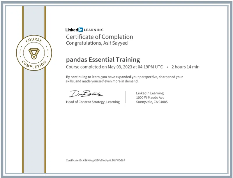 Pandas Essential Training