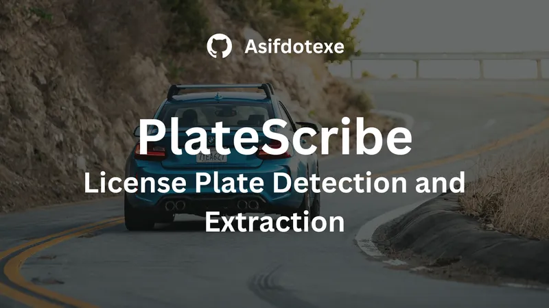 PlateScribe: License Plate Detection and OCR Tool
