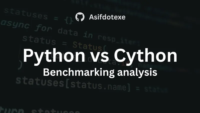 Python vs Cython Benchmarking